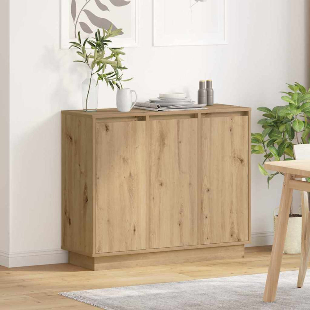 LED Sideboard Artisan Eiche 90cm