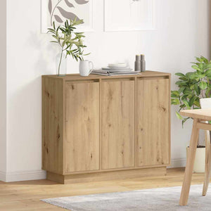 LED Sideboard Artisan Eiche 90cm