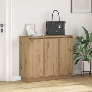 LED Sideboard Artisan Eiche 90cm