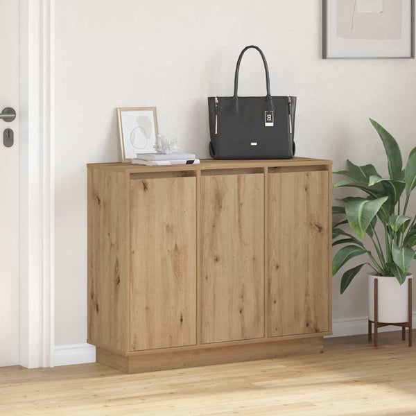 LED Sideboard Artisan Eiche 90cm