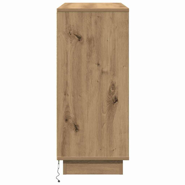 LED Sideboard Artisan Eiche 90cm
