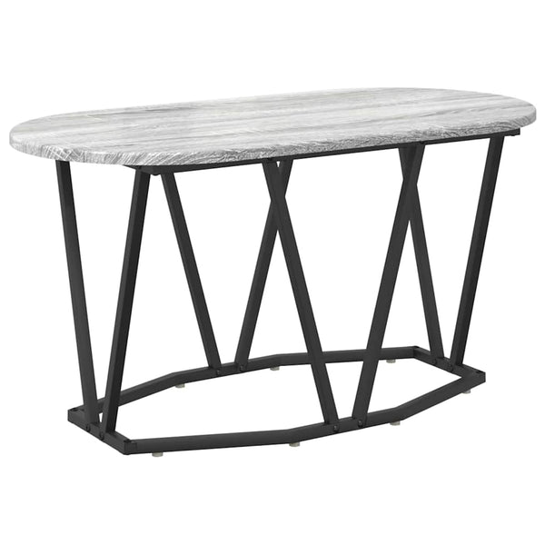 Grauer Couchtisch 80x40 cm