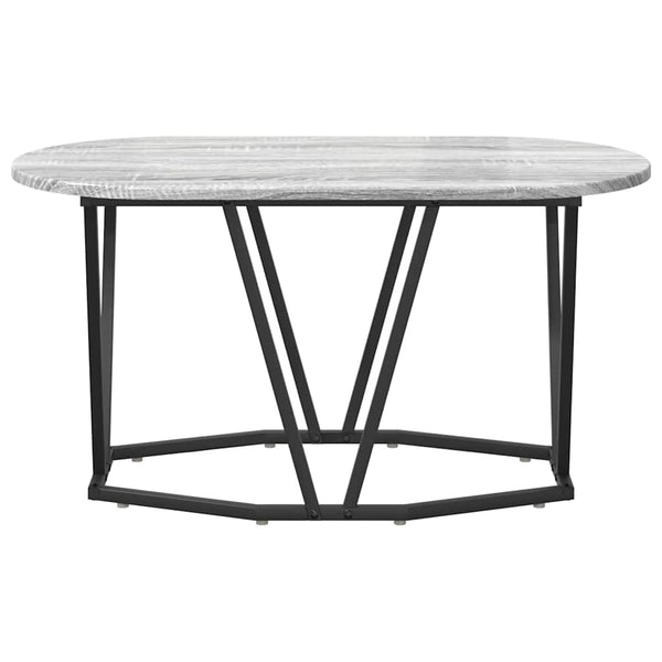 Grauer Couchtisch 80x40 cm