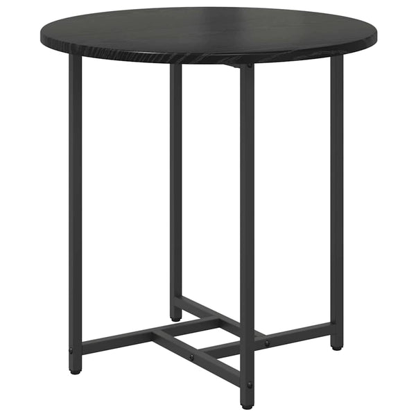 Beistelltisch Set 2er Schwarz Eichenoptik