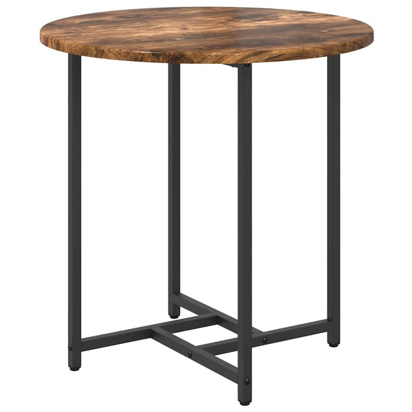 Beistelltisch Set, 2er, Räuchereiche/Schwarz
