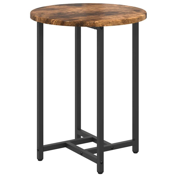 Beistelltisch Set, 2er, Räuchereiche/Schwarz