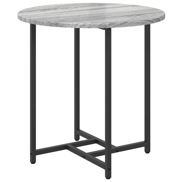 Beistelltisch Set 2er Grau Sonoma Schwarz