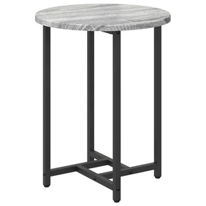Beistelltisch Set 2er Grau Sonoma Schwarz