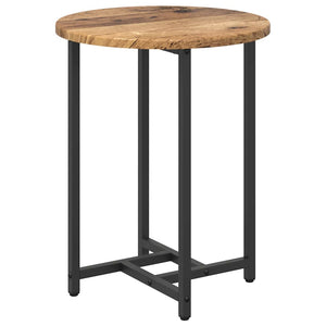 Beistelltisch Set Altholz Schwarz 2er
