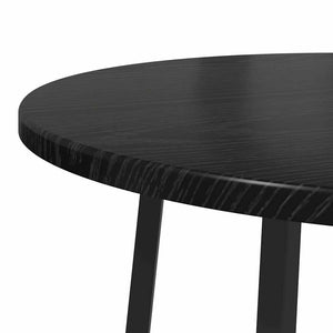 Beistelltisch Set 2er Schwarz Eiche Optik