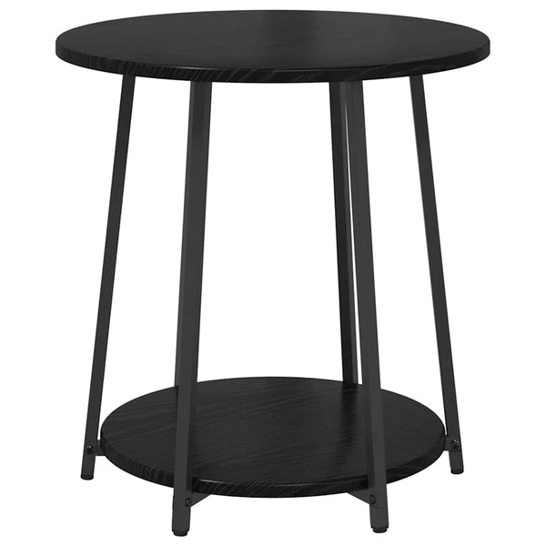 Beistelltisch Set 2er Schwarz Eiche Optik