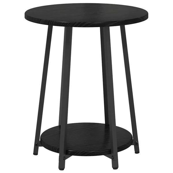 Beistelltisch Set 2er Schwarz Eiche Optik