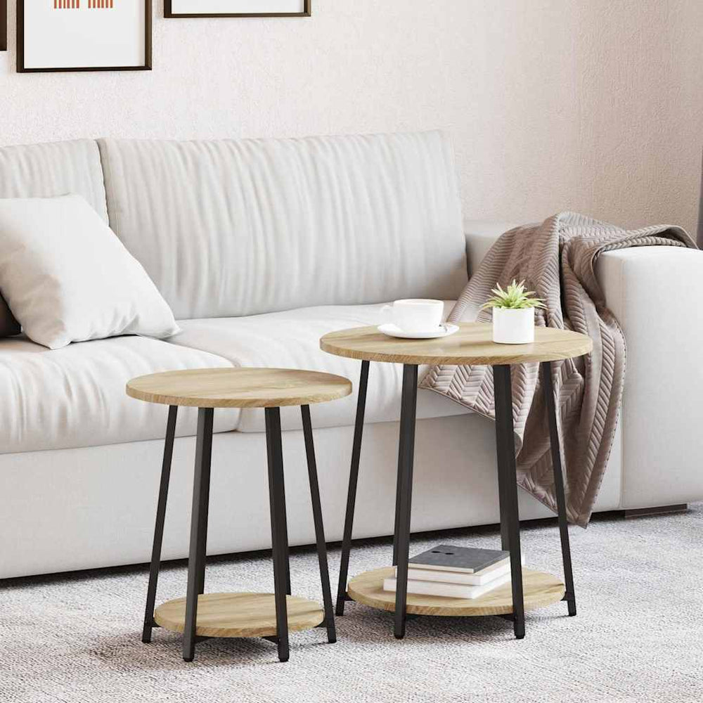 Beistelltisch Set 2er Sonoma Eiche