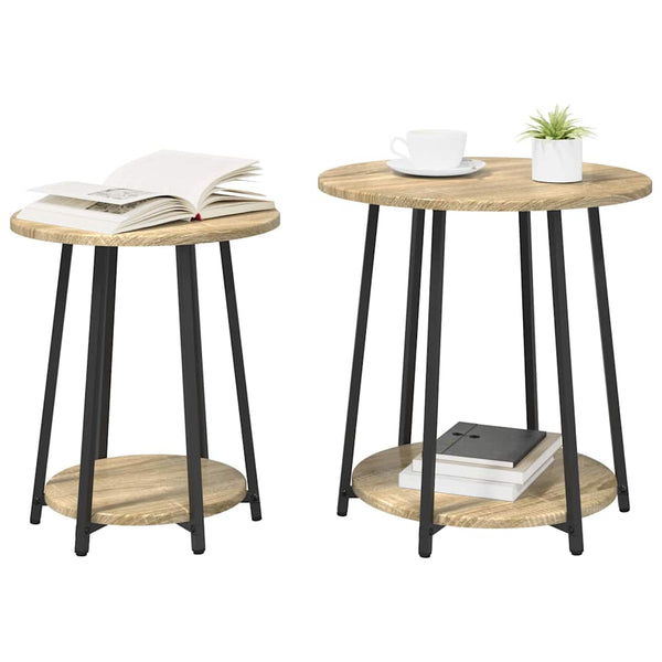 Beistelltisch Set 2er Sonoma Eiche