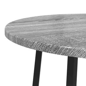 Beistelltisch Set mit Regal Grau Sonoma