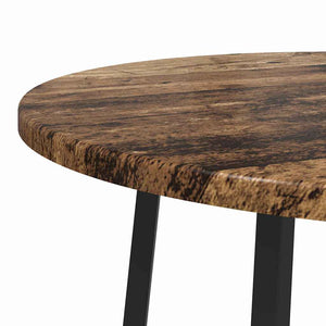 vidaXL Tables d'appoint avec étagère 2 pcs Bois de récupération et noir