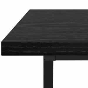 Schwarzer Couchtisch Eichenoptik 100x50 cm