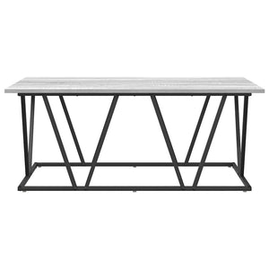 Grauer Couchtisch 100x50 cm