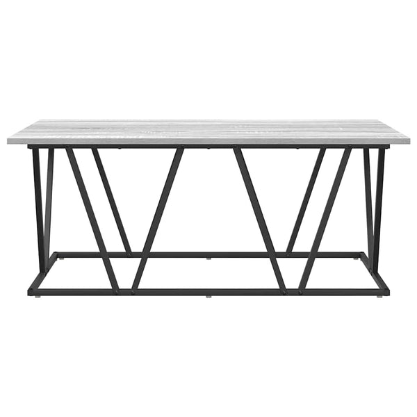 Grauer Couchtisch 100x50 cm
