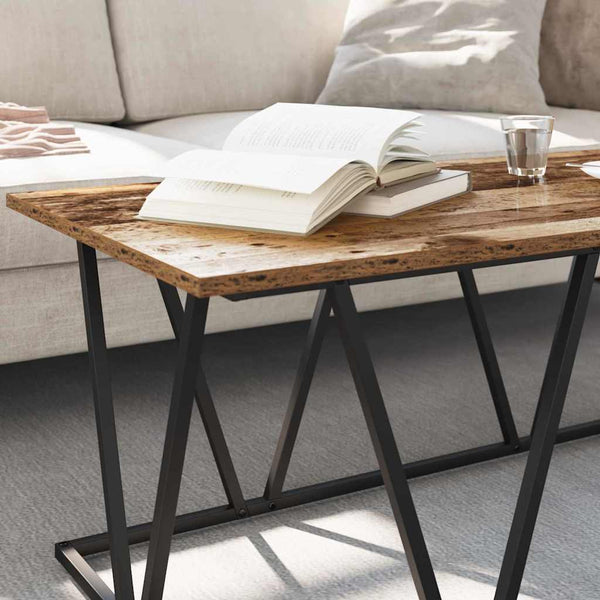 Couchtisch Altholz Optik 100x50 cm