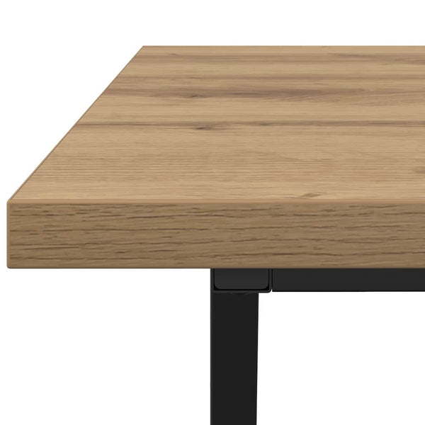 vidaXL Table basse Chêne Artisan 100 x 50 x 40 cm contreplaqué et métal