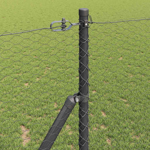 Grauer Zaunpfosten 10x1,2m