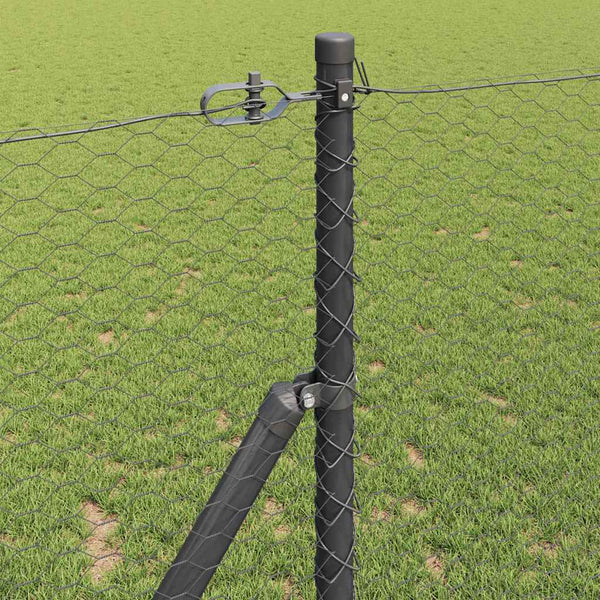 Grauer Zaunpfosten 10x1,2m
