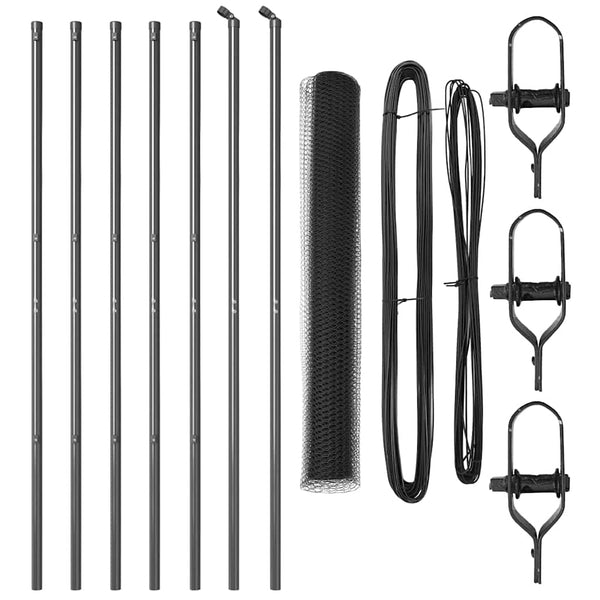 Grauer Zaunpfosten 10x1,2m