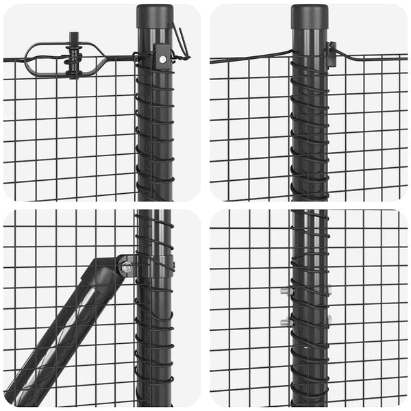 Grauer Zaunpfosten 50 x 1,5 m