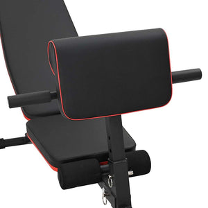 vidaXL Banc de musculation noir 131 x 41 x 100 cm en acier revêtu par poudre