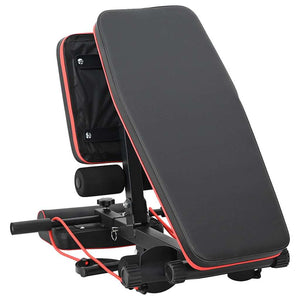 vidaXL Banc de musculation noir 131 x 41 x 100 cm en acier revêtu par poudre