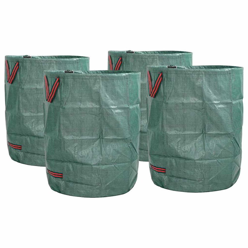 vidaXL Garden Waste Bags 4 pcs Green 66 x 66 x 83.5 cm Polypropylene