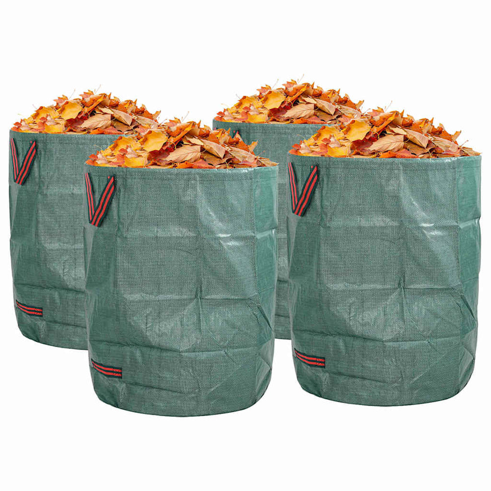 vidaXL Garden Waste Bags 4 pcs Green 66 x 66 x 83.5 cm Polypropylene
