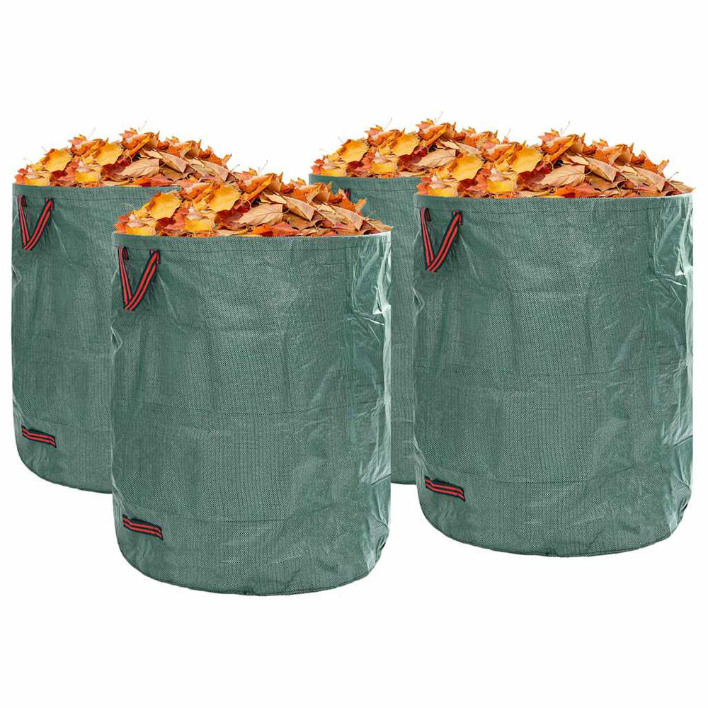 vidaXL Garden Waste Bags 4 pcs Green 79 x 79 x 99.5 cm Polypropylene