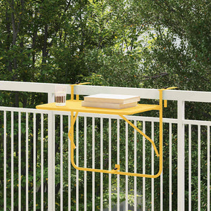 Hängender Balkontisch Senf Stahl 60cm