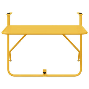 Hängender Balkontisch Senf Stahl 60cm