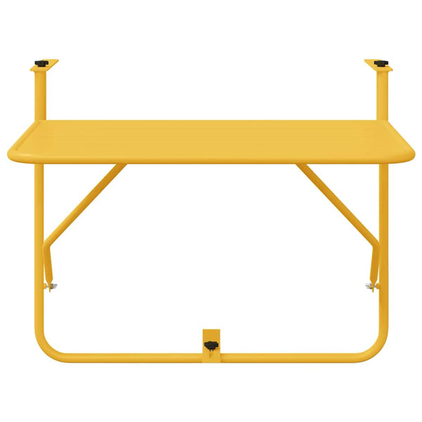 Hängender Balkontisch Senf Stahl 60cm
