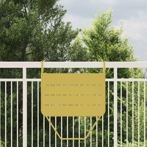 Hängender Balkontisch Gold Stahl 60x39