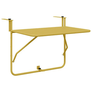 Hängender Balkontisch Gold Stahl 60x39