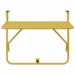 Hängender Balkontisch Gold Stahl 60x39