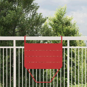 Hängender Balkontisch Rot Stahl 60x39cm