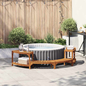 Halbrunde Whirlpool-Umrandung, Braun, 252 cm