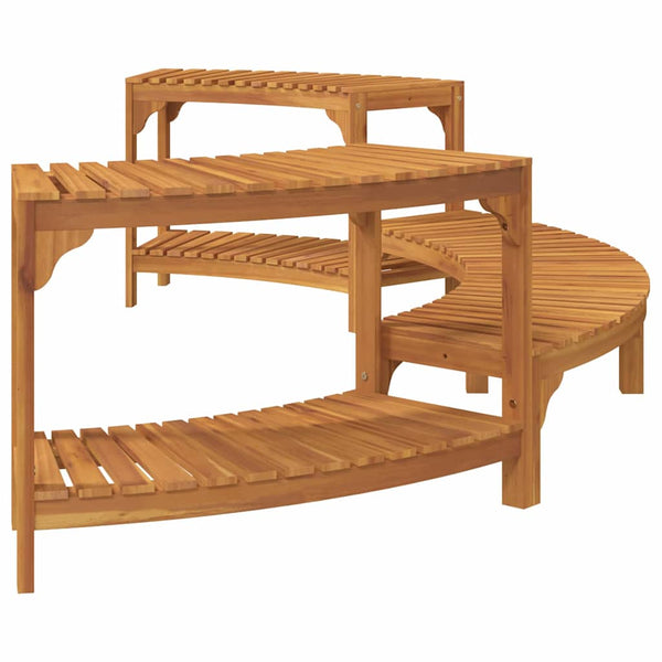 Halbrunde Whirlpool-Umrandung Braun 272 cm