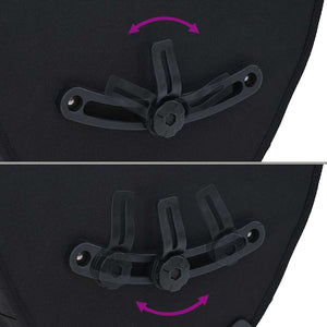 Fahrradtasche Schwarz Polyester 32,5x17x57cm