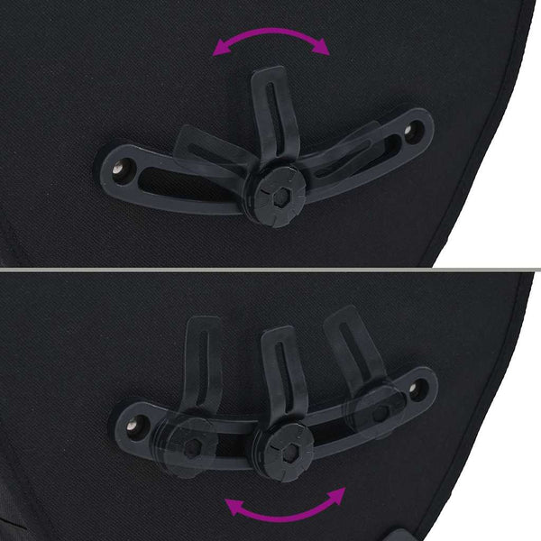 Fahrradtasche Schwarz Polyester 32,5x17x57cm