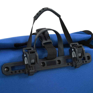 Blaue Fahrradtasche aus Polyester