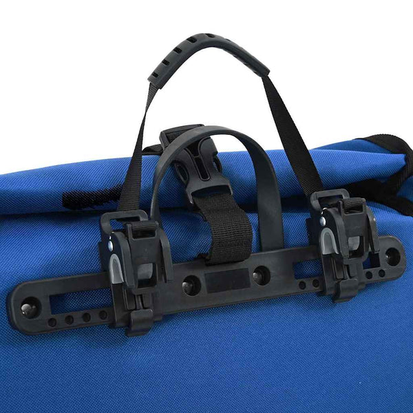 Blaue Fahrradtasche aus Polyester