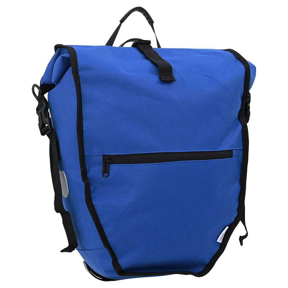 Blaue Fahrradtasche aus Polyester