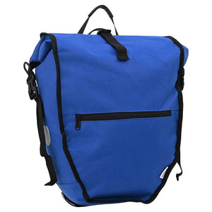 Blaue Fahrradtasche aus Polyester