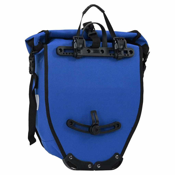 Blaue Fahrradtasche aus Polyester